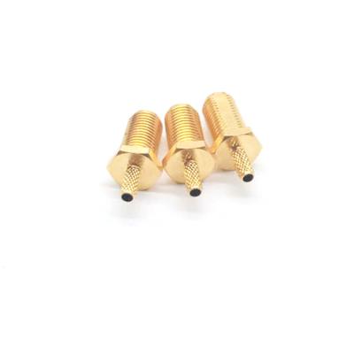 China Customized Straight Logo SMA Jack PCB Panel Female Connectors, 18GHz Edge Mount DC Type, SMA Female PCB Connector for sale