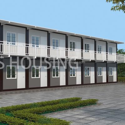 China Modern Economic Housing Easy Assemble Construction Site Modular Dormitory Prefab Container House for sale