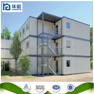 China Parking Lot Malaysia Labor Camp Project High Class Two Storey Prefab Container Houses For Workers Accommodation for sale