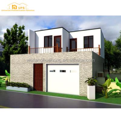 China Two Storey Carport / Prefab Villa Home 2018 New Story House Design for sale