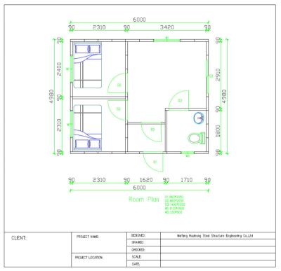 China ISO &TUV Certification Modern Low Cost Prefab House Plans Drawing for sale