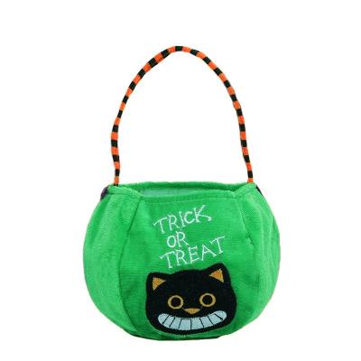 China 2022 Wholesale Bucket New Arrival Halloween Canvas Candy Bag Gift Halloween Candy Bag for sale