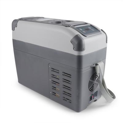 China 16L pp compressor Mini Fridge Freezer Cooler Box 12v 24v portable solar refrigerator car fridge freezer for sale