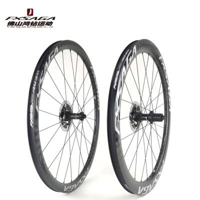 China Road Bikes CX7 Wheelset Road Bike 700c Disc Brake High Quality Carbon Bicycle Wheel for sale