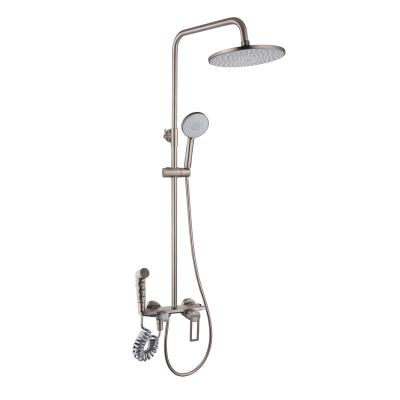 China Modern Suitable Price Wall Mounted Luxury Shower Faucet Set Bathroom Accessories for sale