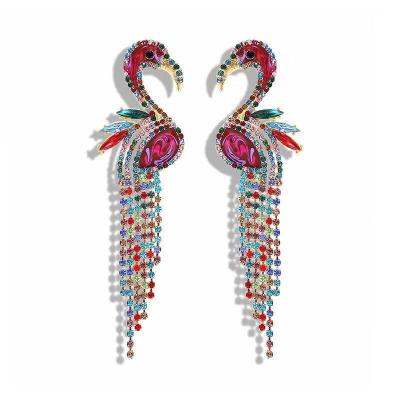 China CLASSIC 2021 Fashion Ethnic Jewelry Multi Color Crystal Eyes Earring Rainbow Rhinestone Eyes Stud Earrings for sale