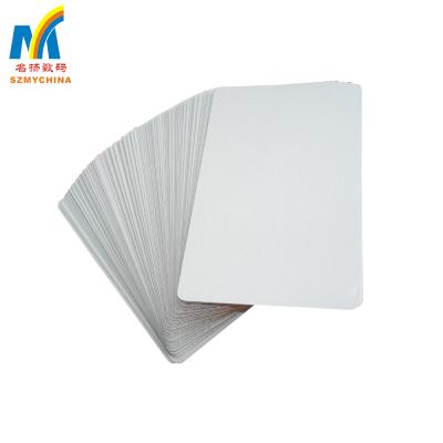 China China 0.22mm Thick White Sublimation Business Card Sublimation Metal ID Blank Card for sale