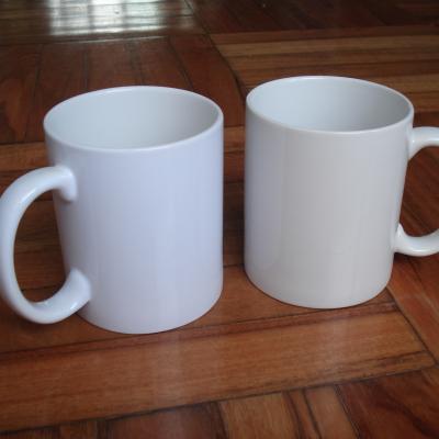 China Wholesale Viable Sublimation White Water Drop-Resistant Mugs Blank Ceramic Mugs Transparent Beer Glass With Coated for sale