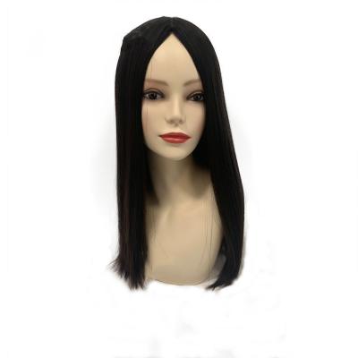 China High Quality Remy Virgin Natural Brazilian Human Hair Colored Straight Natural Medium Length Women's Hair Raw Wig for sale