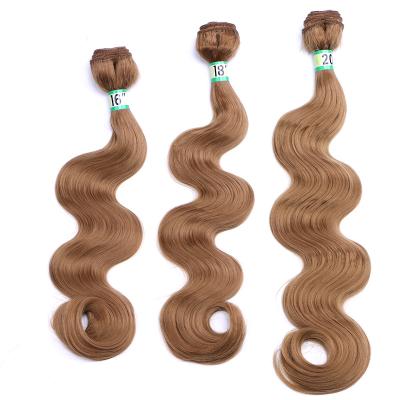 China Wholesale Body Wave Body Wave Bundle Sew In 27 Color Thick Synthetic Hair Extensions for sale