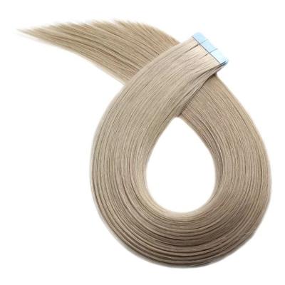 China 100% Remy Hair Tangle Free No Shedding 100g/2.5g PU Tape Per Piece PU Tape Hair Extensions for sale