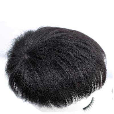 China Cheap 6inch Silk Hair Stock Hairpiece Stock Hairpiece Silk Lace Toupee For Men for sale