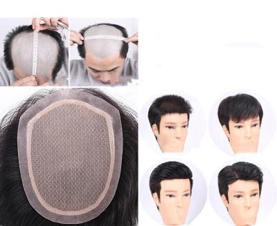 China Bq Hair Topping Up Invisible Correction Real Hair Almost Bald Men's Hair Replacement Hair Wigs for sale