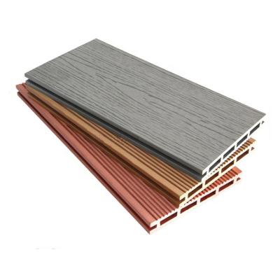 China Decking Sauna Panel DIY WPC Deck Tiles Wood Plastic Composite Cavity WPC Decking for sale