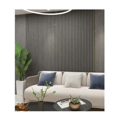 China Contemporary Carved Panel Wood Slat Hanging Acoustic Wall for sale