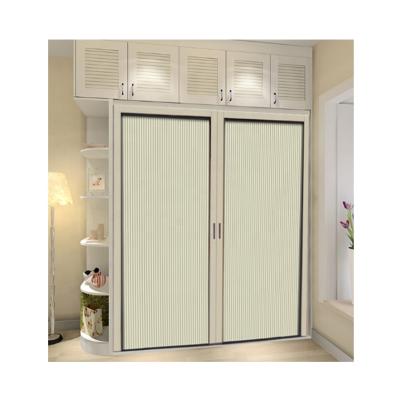 China DIY Modern Honeycomb Blinds Retractable Pleated Aluminum Folding Door for sale