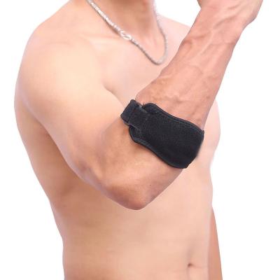 China Universal Adjustable Elbow Support Basketball Tennis Golf Pads Pain Syndrome Side Brace Strap for sale