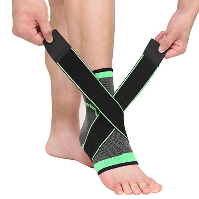 China 3D Foot Drop Armor Bandage Gear Gym Protective Elastic Ankle Support Brace Protective Sports Fitness for sale