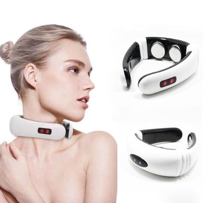 China NECK NM002 6 Modes Operate Smart Cervical Smar Far Infrared Control Pain Relief Neck Massager With Heat for sale