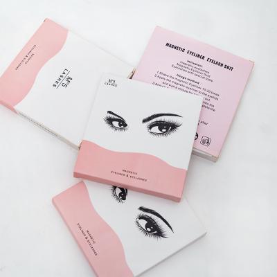 China Natural Long Double Strip Magnetic Lashes Whip Glue Vegan 3d Thick Mink Eyelashes for sale