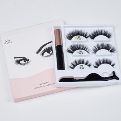 China Long natural eyelashes stick waterproof megnatic eyelashes eyeliner magnetic eyelash for sale