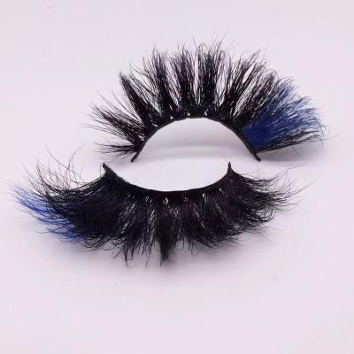 China Factory Wholesale Thick Colored Eyelash Strip Vendor Customized Lashes Box Mink Lashes With Color for sale