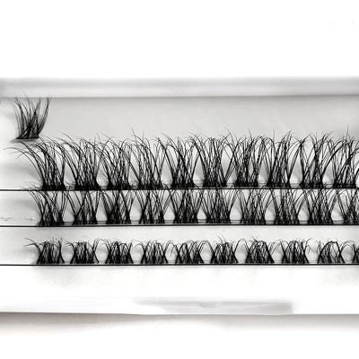 China Natural New Arrival Long Eye Lashes Precut Group Trays Different Lashes Mink Segment Lashes for sale