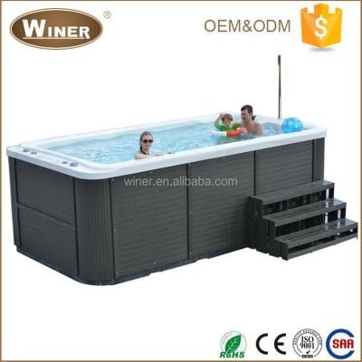 China Large free shed hot tub/swimming pool 4400mm outdoor acrylic whirlpool massage used balboa bath spa for 2 person for sale