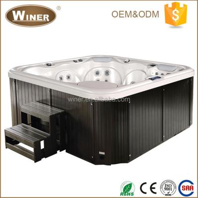 China Massage CE Certificated Luxury Hot Tub Whirlpool Massage Balboa Outdoor Hydraulic Freestanding Acrylic Spas for sale