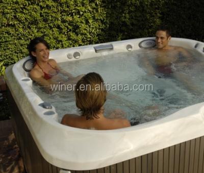 China Hot And Cold Family Spa Outdoor Hot Tub Cheap Acrylic Outdoor Free Massage Tub 5-12 People for sale