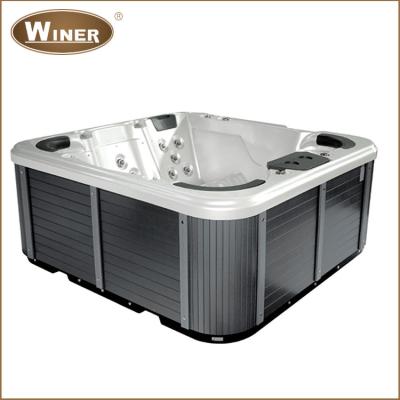 China Outdoor Commercial BATH Acrylic Music Bath Whirlpool Tub Hot Tub for sale