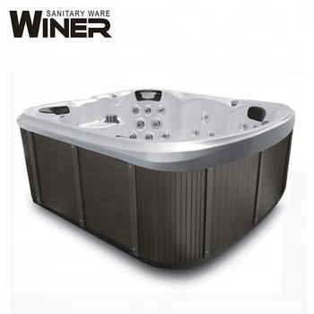 China Winer Freestanding Whirlpool Pump Bathtub/Outdoor Bath Tub Hot Tub Plastic Portable Spa Bath for sale