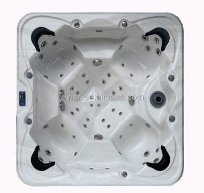 China Outdoor Massage Spa Hot Tub Fabric Sofa Chandeliers Massage Bathtub Sauna for sale