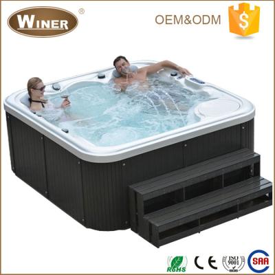 China Balboa Outdoor Swimspa Whirlpool Hot Tubs Rectangular Hot Tub 5 3 People Spa Warranty Years for sale