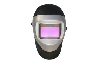 China Full Faced Adjustable Welding Helmet DIN 4 With Big Window for sale