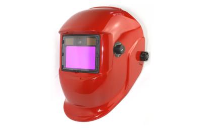 China Red Painted Adjustable Welding Helmet Din 4 / Din 9-13 OEM ODM for sale