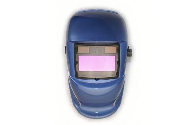 China Blue Full Face Auto-darkening Welding Helmet With LED Light for sale