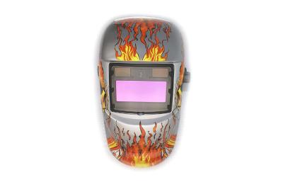 China Solar Powered Auto-darkening Welding Helmet DIN 4 / DIN 9－13 99×44 mm for sale