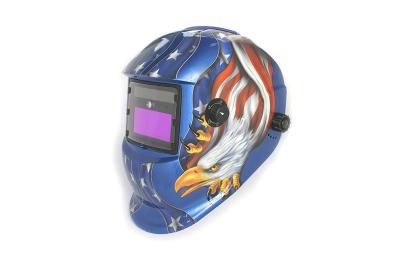 China Adjustable Paint Welding Helmet Full Head Electronic DIN 4 / 9－13 for sale