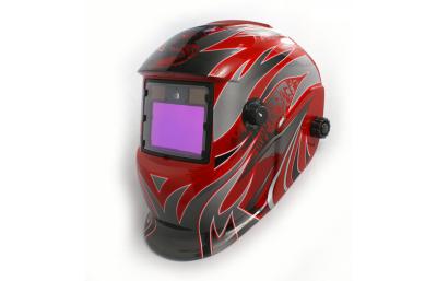 China Solar Battery Powered Welding Helmet Auto Darkening With Led Light for sale