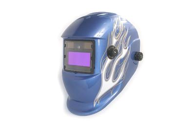 China Blue Auto Arc Welding Helmet , Plastic Battery Powered Welding Helmet for sale