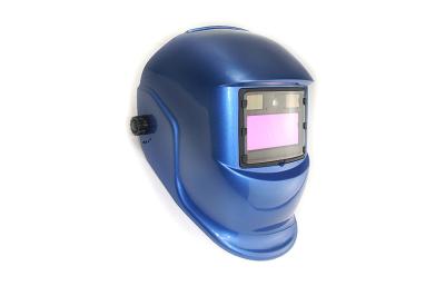 China Adjustable Shade Light Welding Helmet Auto-Darkening With Blue Color for sale