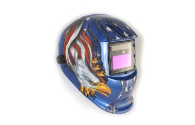 China Plastic Electronic Welding Helmet With Full Face DIN 4 / DIN 9－13 for sale