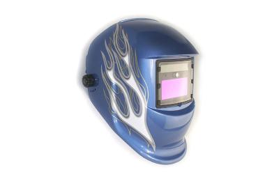 China Blue Electronic Light Welding Helmet DIN 4 / DIN 9－13 for sale