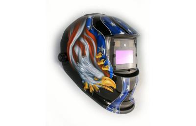 China DIN 9－13 Electronic american flag Welding Helmet Automatically for sale