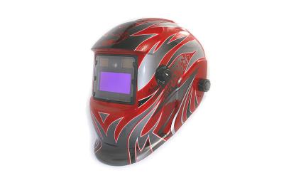 China Auto Shade Vision Welding Helmet Red , Arcone Led Welding Mask for sale