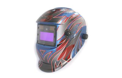 China Custom Painted Plastic Welding Mask With LED Light Eye Protection for sale