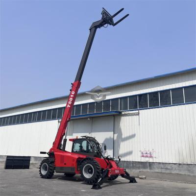 China 4x4 5 Ton Telehandler of 10m Lifting with Tier 2 Cummins Engine for sale