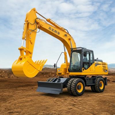 China Bucket 0.58cbm  XE150WB Wheel Excavator For construction Engine Cummins for sale