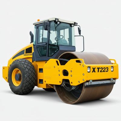 China 12 Ton XS123 Hydraulic Vibratory Driving Single Drum Road Roller for sale